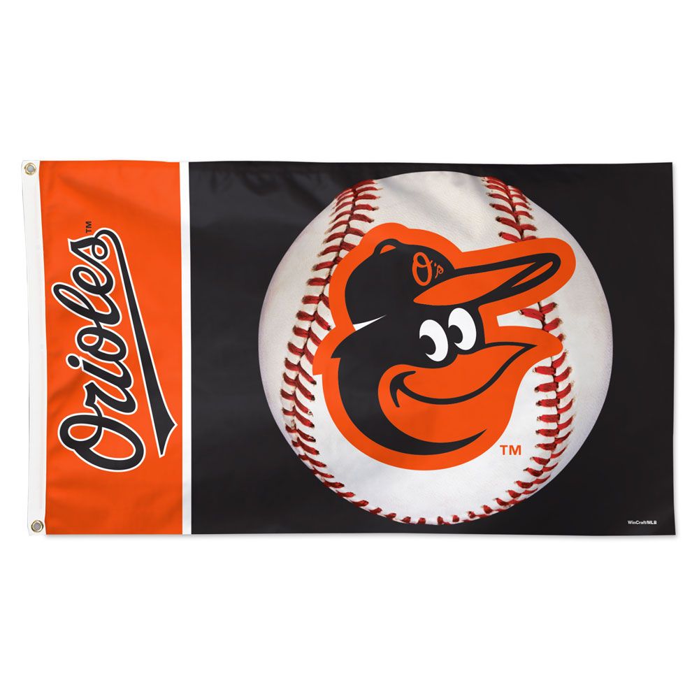 Baltimore Orioles Ball Flag